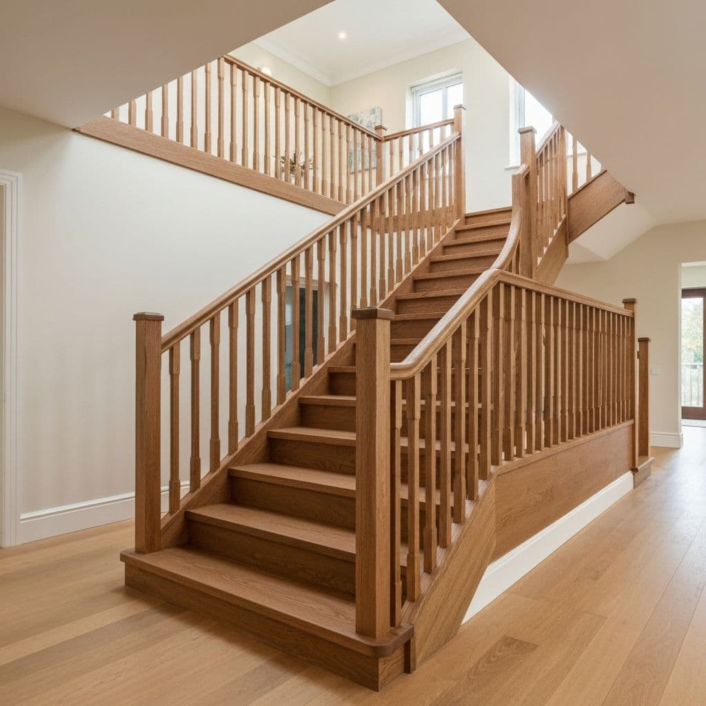 Г-образная с площадкой