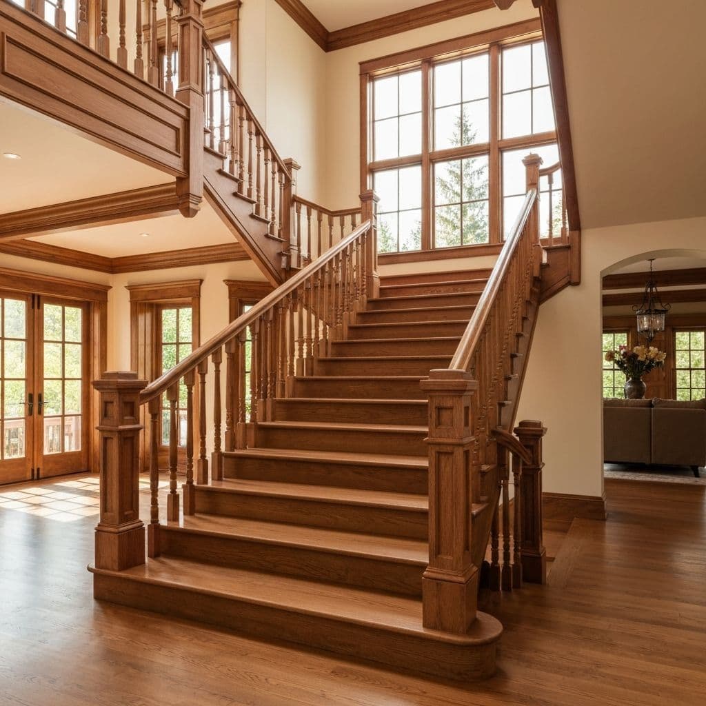 Деревянная лестница